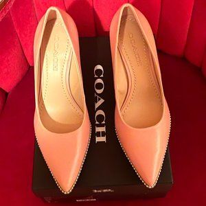 Coach Parker Ballchain Pump Heels Petal Pink